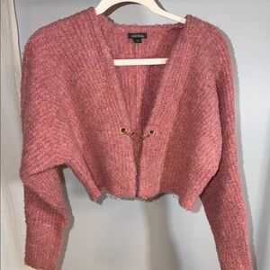 Wild Fable Pink Cardigan with Gold Clasp Size XS
